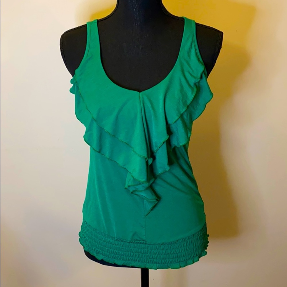 HeartSoul Kelly green dressy tank top